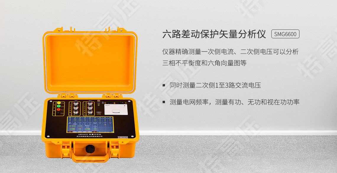 SMG6600 六路差動(dòng)保護(hù)矢量分析儀(圖1) 保護(hù)回路矢量分析儀